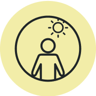 Improve quality of life icon